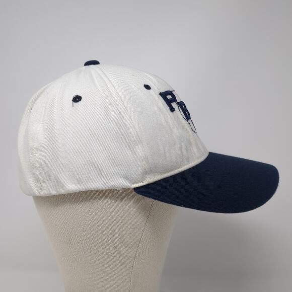 PBR Fitted Hat White Medium Embroidered Colorblock Kennedy Athletic - Picture 5 of 9